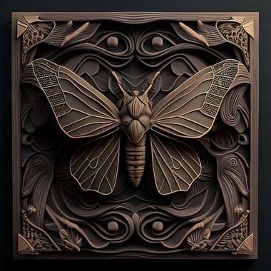 3D model moth (STL)